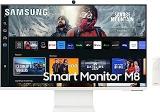 Samsung 32 Inch (80 Cm) M8 Monitor, Mouse & Keyboard Control, HAS, Pivot, Type C, Apps, Office 365, Dex, Apple Airplay, BT, IOT, Speakers, Remote (LS32CM801UWXXL, White) Smart Smart 4K UHD TV