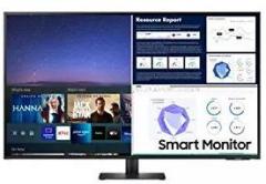 Samsung 42.5 inch (107.9 cm) Monitor with Netflix, YouTube and Apple Streaming (LS43AM700UWXXL, Black) Smart 4K TV