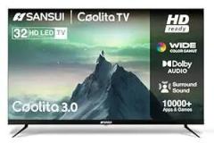 Sansui 32 inch (80 cm) Coolita with Dolby Audio | Surround Sound | A+ Panel | 16.7 Million Colors | Wi Fi Enabled | 60Hz Refresh Rate (JSWP32CSHD) Smart HD Ready LED TV