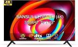 Sansui 43 Inch (109 Cm) Certified JSW43ASUHD (Mystique Black) (2022 Model) | With Dolby Audio And DTS Android 4K Ultra HD LED TV