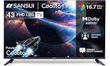 Sansui 43 Inch (109 Cm) Coolita With Dolby Audio, Surround Sound, Bexel Less Disign & A+ Panel | JSWG43CSFHD (Black) Smart Full HD LED TV