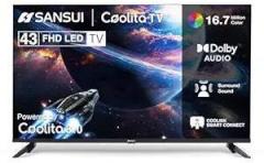 Sansui 43 inch (109 cm) Coolita with Dolby Audio, Surround Sound, Bexel Less Disign & A+ Panel | JSWG43CSFHD (Black) Smart Full HD LED TV