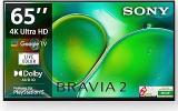 Sony 65 Inch (164 Cm) BRAVIA 2 Google K 65S25 (Black) For Limited Period Smart 4K Ultra HD LED TV