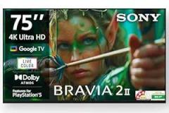 Sony 75 inch (189 cm) BRAVIA 2M2 Series Google K 75S25M2 3 Years Warranty for Limited Period Smart 4K Ultra HD LED TV