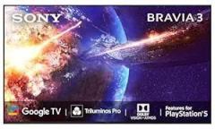 Sony 75 inch (189 cm) BRAVIA 3 Series AI Google K 75S30B (Black) Smart 4K Ultra HD LED TV