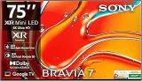 Sony 75 inch (189 cm) BRAVIA 7 AI Mini Google K 75XR70 (Black) 3 Years Warranty for Limited Period Smart 4K Ultra HD LED TV