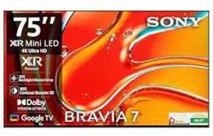 Sony 75 inch (189 cm) BRAVIA 7 AI Mini Google K 75XR70 (Black) 3 Years Warranty for Limited Period Smart 4K Ultra HD LED TV