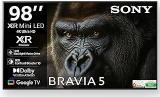 Sony 98 inch (248 cm) BRAVIA 5 Series Mini Google K 98XR55A 3 Years Warranty for Limited Period Smart 4K Ultra HD LED TV