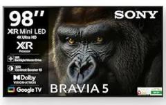 Sony 98 inch (248 cm) BRAVIA 5 Series Mini Google K 98XR55A 3 Years Warranty for Limited Period Smart 4K Ultra HD LED TV