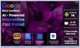 Studynlearn 75 Inch AI Ultra 4K HD Interactive Flat Panel 8GB RAM 128GB ROM