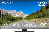 Sylvox 22 Inch (56 Cm) 12/24V RV 1080p App Store T L For Car Home Motorhome Smart Android Full HD TV