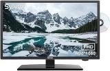 Sylvox 24 Inch 12/24 Volt 1080P FHD Digital Video Disc Player FM Radio Base Digital Noise Reduction TV