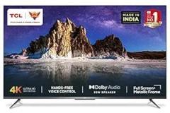 Tcl 43 inch (108 cm) AI Certified 43P715 (Sliver) (2020 Model) Android Smart 4K Ultra HD LED TV