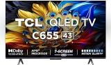 Tcl 43 Inch (108 Cm) Google 43C655 (Black) Smart 4K Ultra HD QLED TV