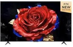 Tcl 43 inch (108 cm) Google 43P7K (2025 Model, Black) with Dolby Vision & Atmos, MEMC, HDR 10+, Hands Free Voice Control Smart 4K Ultra HD QLED TV