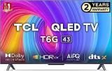 Tcl 43 Inch (108 Cm) Google 43T6G (Black) Smart 4K Ultra HD QLED TV