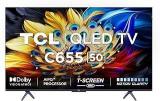 Tcl 50 Inch (126 Cm) Google 50C655 (Black) Smart 4K Ultra HD QLED TV