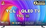 Tcl 55 Inch (139 Cm) Google 55T6G (Black) Smart 4K Ultra HD QLED TV