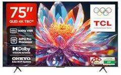Tcl 75 inch (189 cm) Google 75T8C Smart 4K Ultra HD QLED TV