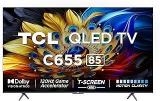 Tcl 85 inch (215 cm) C655 Series Google 85C655 (Black) Smart 4K Ultra HD QLED TV