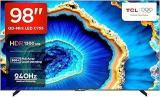 Tcl 98 inch (248 cm) QD Mini Google 98C755 (Black) Smart 4K Ultra HD LED TV