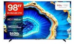 Tcl 98 inch (248 cm) QD Mini Google 98C755 (Black) Smart 4K Ultra HD LED TV
