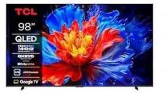 Tcl 98 inch (249 cm) (98P8K, 2025 Model) | Google, 144Hz Refresh Rate, HDR10+, AiPQ Pro Processor, ONKYO 2.1 Hi Fi System, Dolby Atmos, DTS Virtual:X, MEMC, HVA Panel, Slim Uni body Design Smart 4K QLED TV
