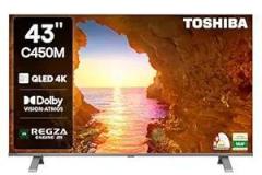 Toshiba 43 inch (108 cm) C450ME Series 43C450ME (Silver) Smart 4K Ultra HD QLED TV