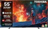 TOSHIBA 55 Inch (139 Cm) REGZA Engine ZRi Voice Control 55Z570RP (Black) (55Z570RP) Smart 4K Ultra HD QLED TV