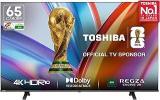 Toshiba 65 Inch (164 Cm) Game Mode Plus AI Upscaling REGZA Engine ZR Voice Control 65C380RP (Black) Smart 4K Ultra HD 4K LED TV