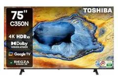 Toshiba 75 inch (189 cm) C350NP Series Google 75C350NP (Black) Smart 4K Ultra HD LED TV