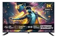 Uniboom 32 inch (80 cm) Ultima 2025 Edition with 30W Sonic Boom True Frameless Aura Vision+ Display 2 HDMI HD Ready LED TV