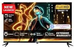 Uniboom 43 inch (108 cm) Ultra Voice Command App | 5000+ Free Movies | 30W Sonic Boom Speakers | 500+ Certified Apps | Virtual Remote | Mobile Screen Cast Smart Android Full HD LED TV