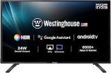 Westinghouse 32 Inch (80 Cm) Certified WH32SP12 (Black) (2021 Model) Smart Android HD Ready LED TV