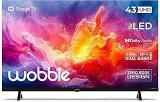 Wobble 43 Inch (109.22 Cm) QD Series Google WB43GTAW9602QD (Black) Smart 4K Ultra HD QLED TV