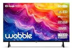 Wobble 50 inch (127 cm) QD Series Google WB50GTAW9602QD (Black) Smart 4K Ultra HD QLED TV