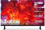 Wobble 50 Inch (127 Cm) UD Series Google WB50GTAW9602UDFL (Black) Smart 4K Ultra HD LED TV