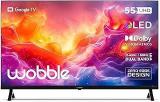 Wobble 55 Inch (139.7 Cm) QD Series Google WB55GTAW9602QD (Black) Smart 4K Ultra HD QLED TV