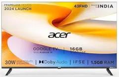 Acer 43 inch (109 cm) I Pro Series Google AR43FDIGU2841AT (Black) Smart Full HD LED TV