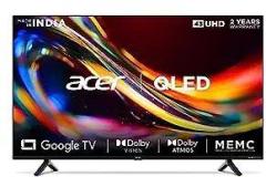 Acer 43 inch (109 cm) V Series Google AR43GR2851VQD (Black) Smart 4K Ultra HD QLED TV