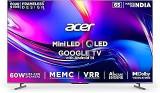 Acer 65 Inch (164 Cm) M Series Mini + Google AR65UDMGR2885AT (Black) Smart 4K Ultra HD LED QLED TV