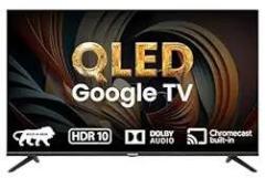 Aiwa 32 inch (80 cm) Magnifiq Series HDR Google AS32QHDX1 GTV (Black) QLED TV