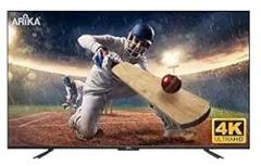 Arika 55 inch (140 cm) Bezelless Series AR5521sfl (Black) (2021 Model) |with Frameless Design |in Build soundbar 80w Android Smart 4K Ultra HD LED TV