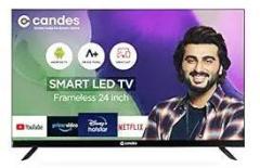 Candes 24 inch (60 cm) (PC24S001 Frameless) Smart Android HD Ready LED TV