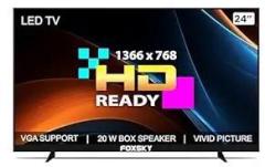 Foxsky 24 inch (60.96 cm) 24FSN (Black) (2021 Model) HD Ready LED TV