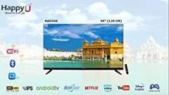 Happyu 55 inch (139 cm) HA55US (Black) Smart Android 4K Ultra HD LED TV