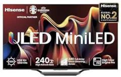 Hisense 55 inch (139 cm) U7N Series Mini 55U7N (Black) Smart 4K Ultra HD QLED LED TV