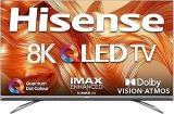 Hisense 75 inch (189 cm) 8K Certified 75U80G (Metal Gray) (2021 Model) | with Dolby Vision and Atmos Smart Android Ultra HD QLED TV