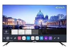 Hyundai 43 inch (109 cm) with 2 HDMI Ports | Ultra Resolution _Black) (SHY43UW2J8) Smart 4K LED TV