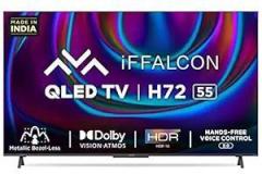 Iffalcon 55 inch (140 cm) Certified 55H72 (Black) (2021 Model) | Works With Video Call Camera Android Smart 4K Ultra HD QLED TV